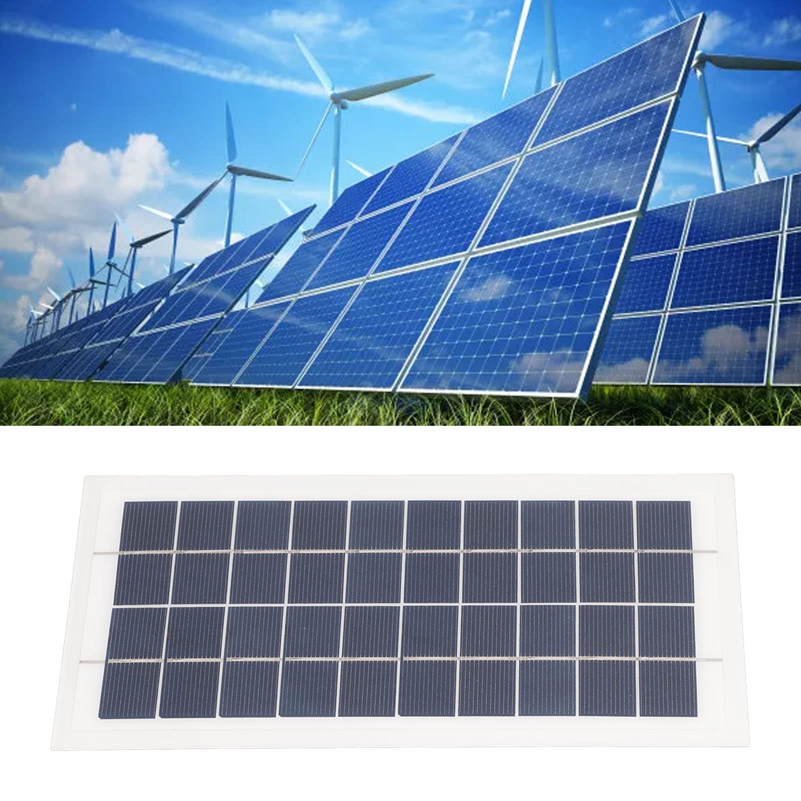Panneau solaire 5 V, panneau en silicium polycristallin haute efficacité, mini unité de charge solaire 5 W pour caméras de surveillance extérieures Panneau solaire 5 V, panneau en silicium polycristallin haute efficacité, mini unité de charge solaire 5 W pour caméras de surveillance extérieures