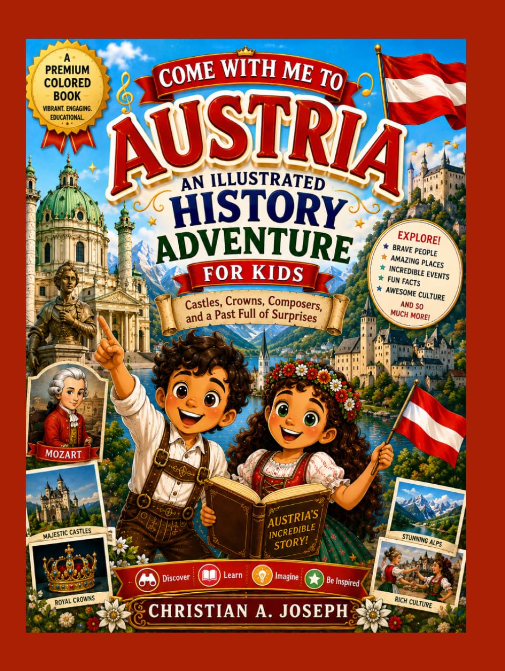 COME WITH ME TO AUSTRIA: An Illustrated History Adventure for Kids: Castles, Crowns, Composers, and a Past Full of Surprises