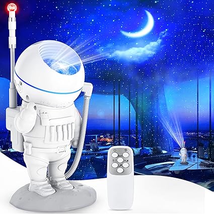 Proiettore A LED Per Cielo Stellato, Luce Di Proiezione A Tema Astronauta, Luce Notturna Decorativa Per Camera Da Letto | Leroy Merlin - Foto 3