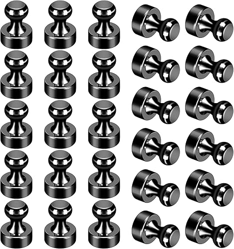 Miniatura 7 de Paquete de 12 imanes coloridos para refrigerador, pasadores magnéticos de alta resistencia, imanes de nevera para pizarra blanca, mapa, oficina,