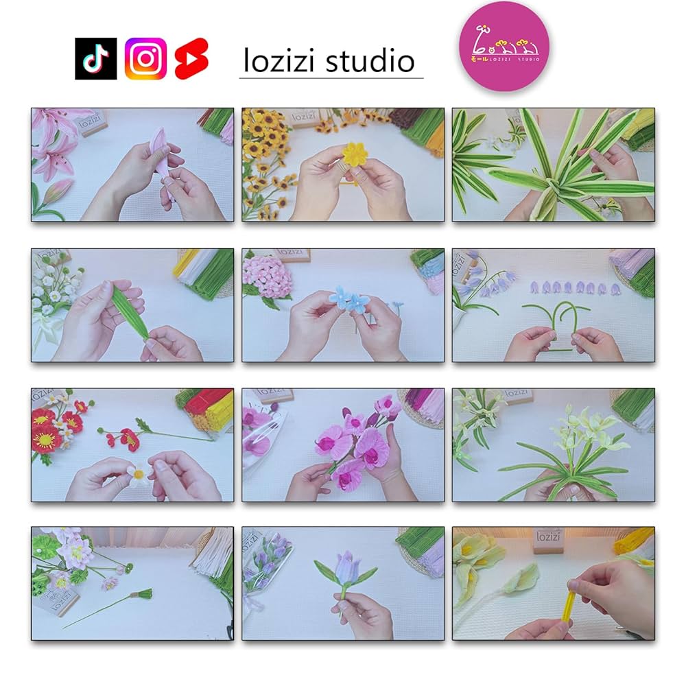 Amazon.co.jp: LOZIZI モール カラーミックス 6 mm 110本 カラー