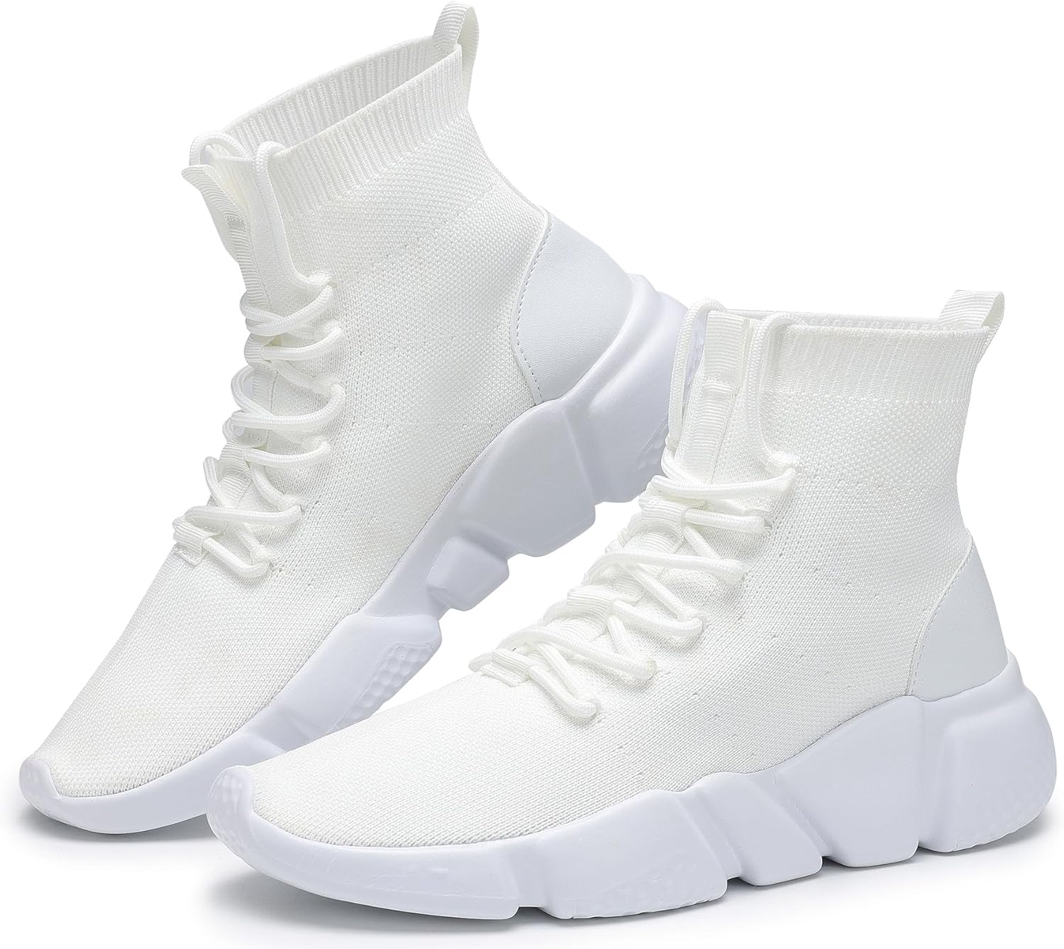 Santiro High Top Slip On Sneakers for Men Walking Tennis Shoes Lightweight Work Casual Gym Athletic Shoes - Image 7