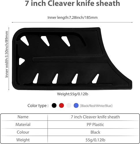 Vista 331 de XYJ Juego de 2 fundas de cuchillo de seguridad para cuchillos, protector de borde, funda universal para cuchillos, chef, cuchillo de cerámica