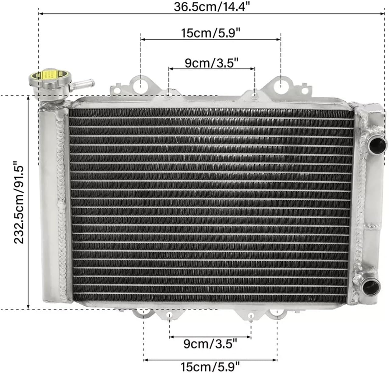 アルミラジエーター シルバー NISSAN FAIRLADY Z Z34 - レーシング用アルミラジエーター | DRL