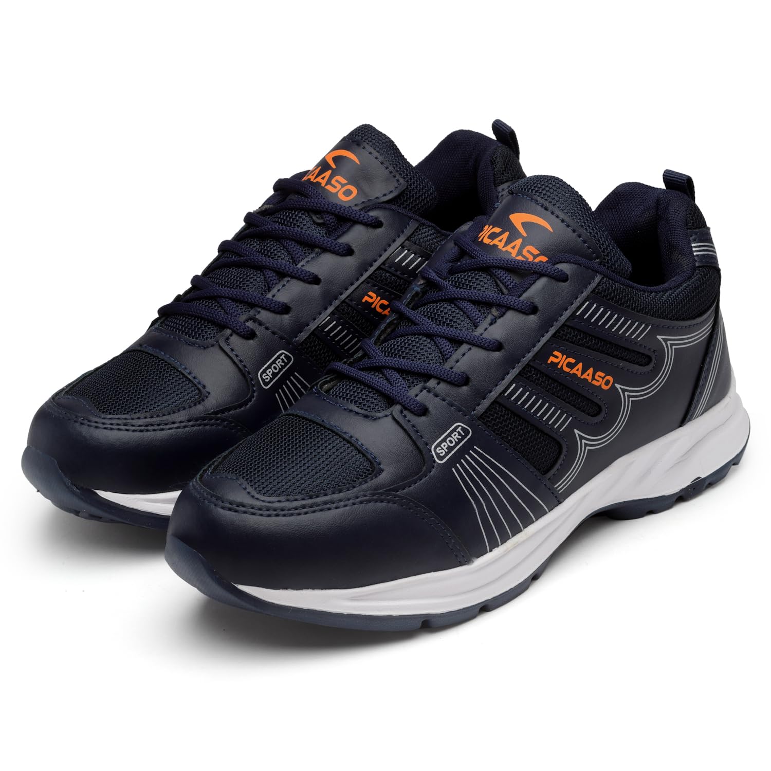 AIRSON Men Wonder Sports Running,Walking & Gym Shoes with Lightweight Mesh Upper & Extra Max Cushion Casual Sneaker Shoes for Mens & Boys Navy Blue-Red (B0CKLQQF47) Amazon Price History, Amazon Price Tracker
