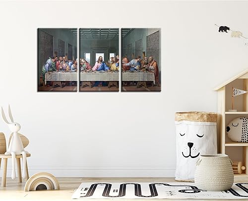 Miniatura 9 de Arte de pared de la última cena para sala de estar impresiones de pared marco de lienzo póster de Cristo pintura religiosa obra de arte moderna