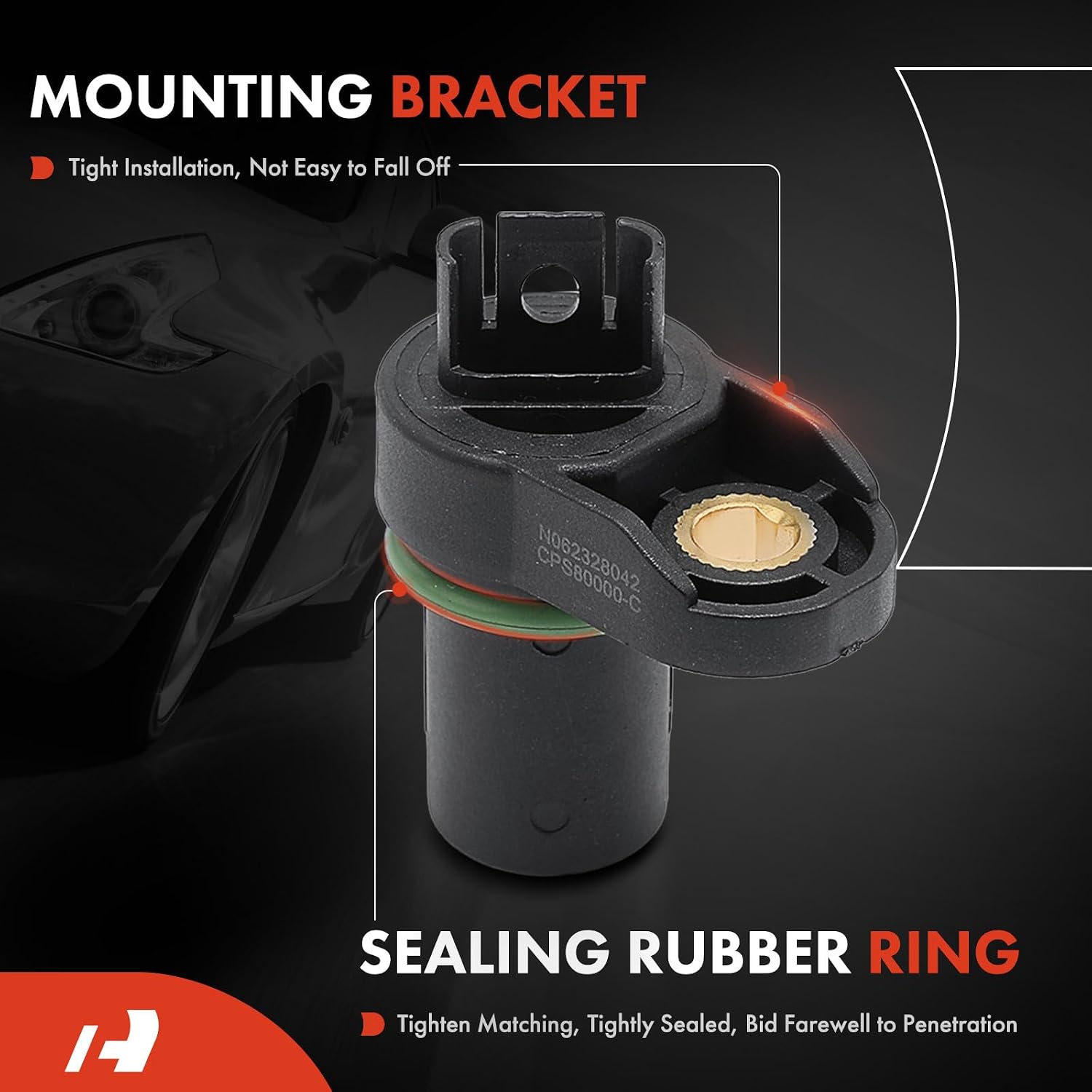 A-Premium Engine Crankshaft Position Sensor Compatible with BMW X5, 545i, 550i GT, 750i xDrive, 760Li, X6, 645Ci, 650i Gran Coupe, Alpina B6 Gran Coupe, Alpina B7 & Morgan Aero 8 & Rolls-Royce Phantom