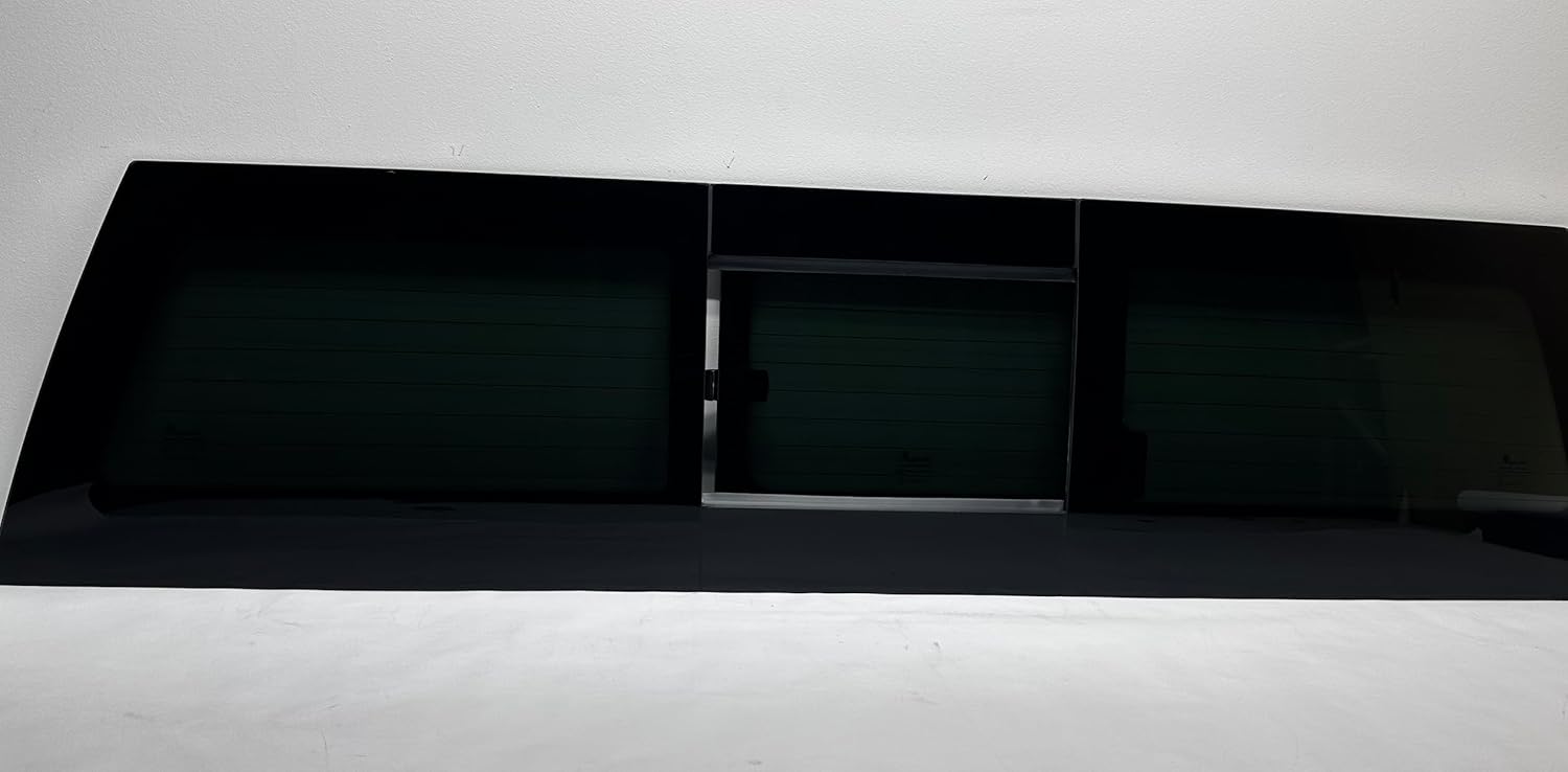 Rear Manual Sliding Window Compatible with Chevy Silverado and GMC Sierra 1500 (4 Door Extended Cab & Crew Cab) 2019-2026