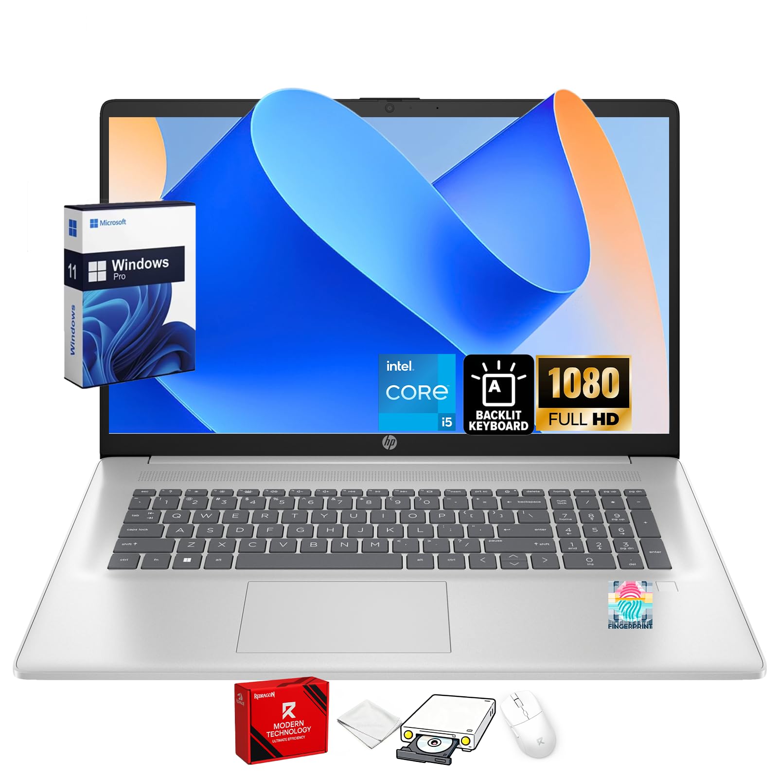 HP AI-Powered Laptop with Microsoft Office and 1TB Cloud Storage Included for 1-Year| 14" HD PC| 16GB RAM| 512GB SSD & 128GB External SSD| Intel 4-