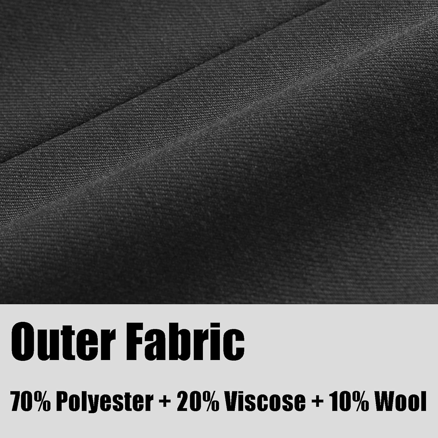 Rogers & Morris Men's 3 Pieces Suit Wool Solid Two Buttons Slim Fit Essential Style Blazer Vest Pants Set - Image 7