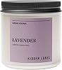 Hidden Label Lavender Scented Candle, 12oz 2 Wick Natural Soy Non Toxic Candles, Clean Burning Long Lasting Aromatherapy for Home | Gifts | Décor,Premium Scents for Relaxation & Stress Relief