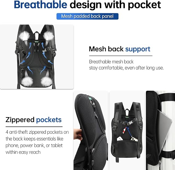 Backpack Conversion Straps System for Heavy Duty Hard Shell Case Suitcase Luggage, Black, L, Modern