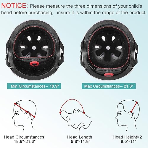 Miniatura 6 de Bienbee - Casco para niños pequeños, casco de patineta para bicicleta, equilibrio, bicicleta, scooter, para niñas y niños de 3-5-8-14 años