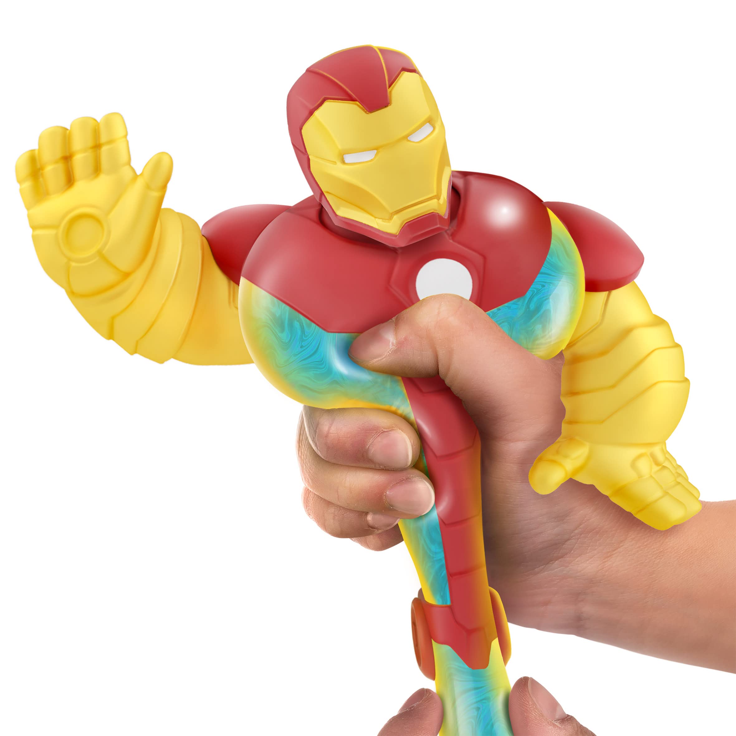 Heroes Of Goo Jit Zu Marvel Iron Man Invincibile | Action Figure Gooosa 11,4 Cm | Giocattolo Supereroe