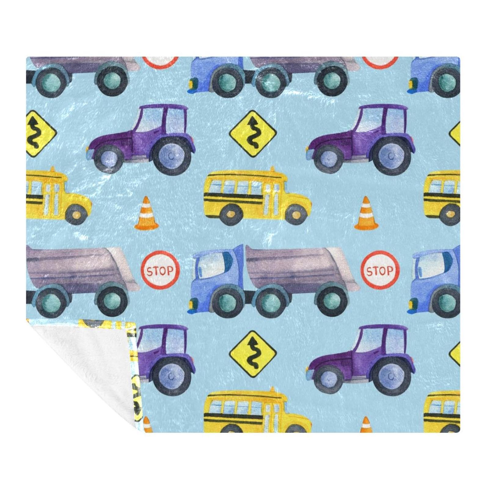 Couverture polaire microfibre 150x130 pour lit voyage et voiture
