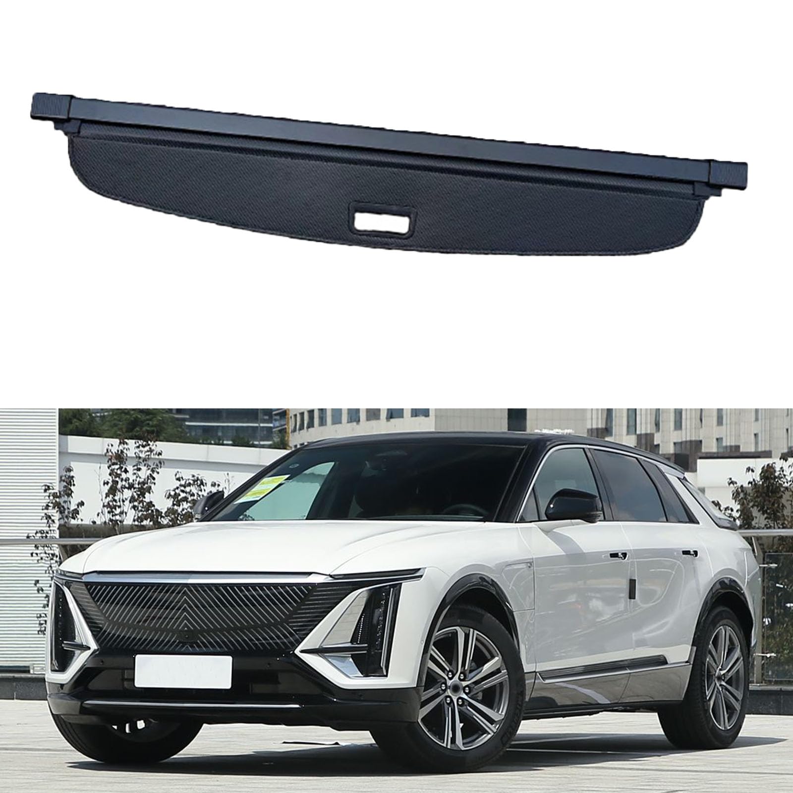 SXLGDW Car Retractable Rear Trunk Parcel Shelf,Compatible with Cadillac Lyriq 2023-2025,Car parts