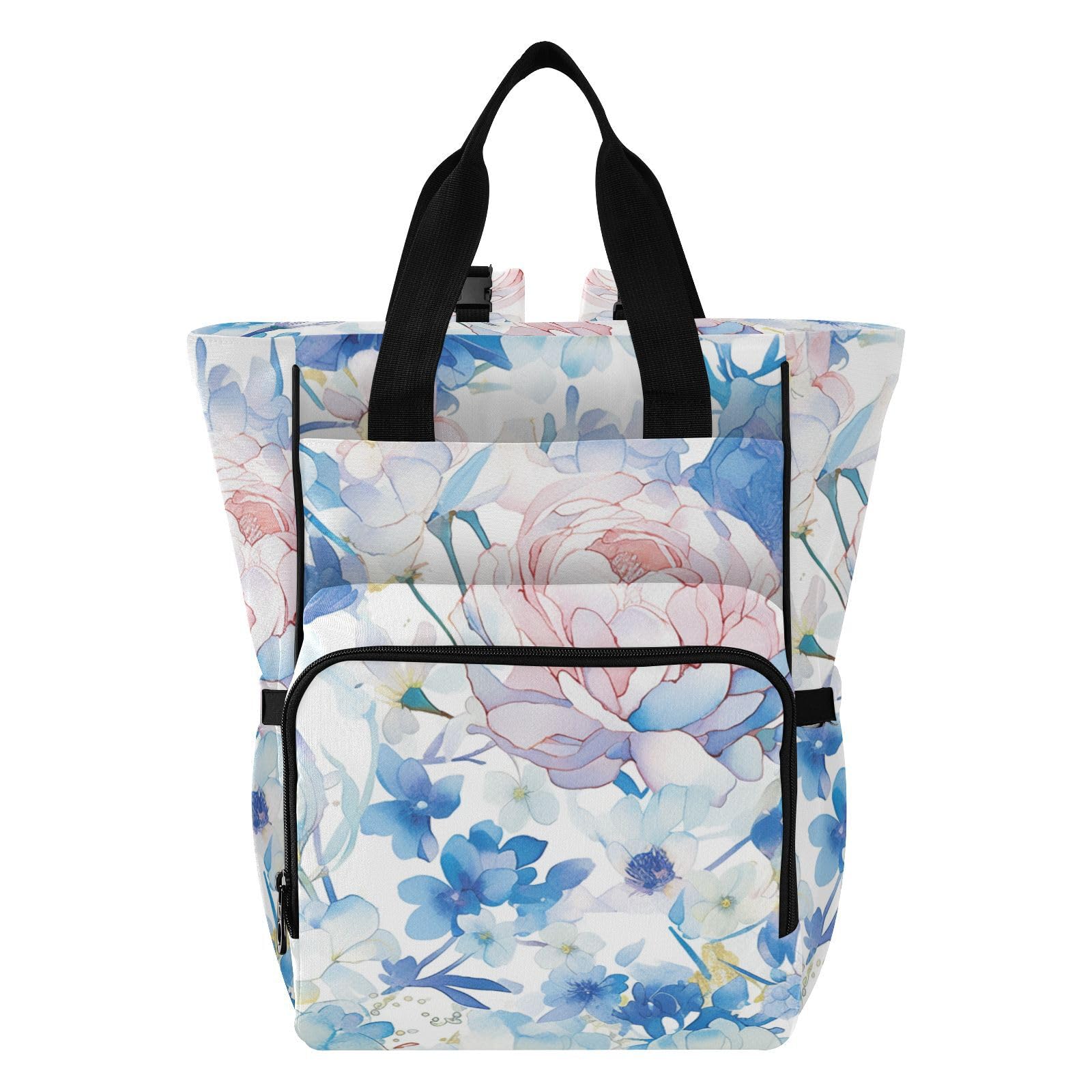 Duże torby na pieluchy unisex do podróży akwarela sztuka eleganckie