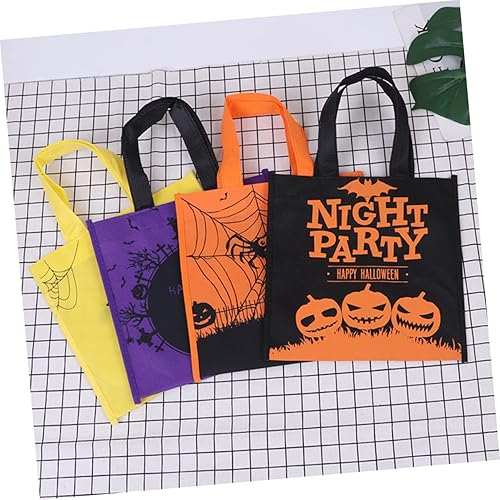 Miniatura 4 de Abaodam 16 bolsas de tela para regalo de Halloween, bolsas de regalo para compras de comestibles, bolsas de regalo de fiesta de Halloween, bolsas de