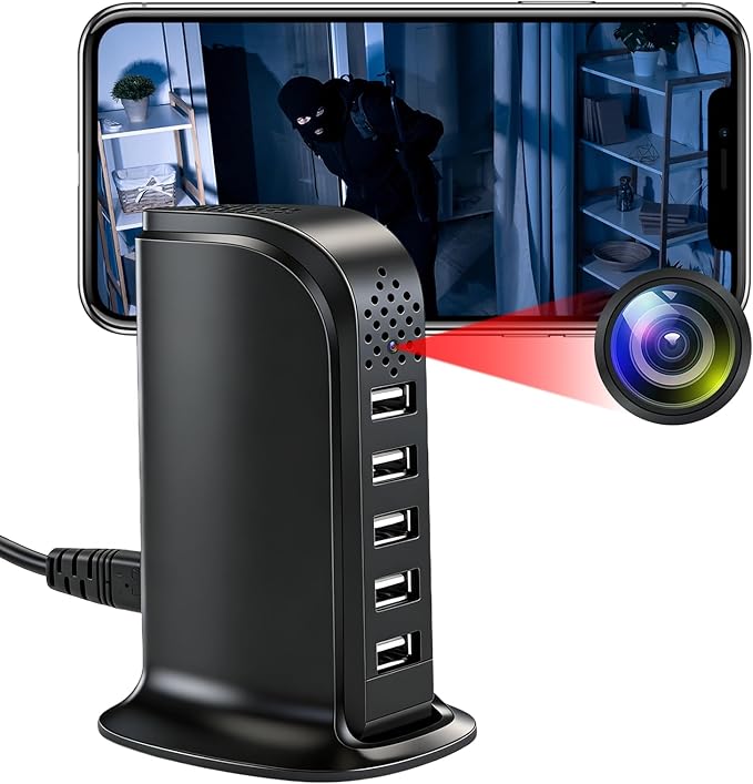 TANGMI Versatile 5-in-1 Mini Spy Camera with Motion Alerts