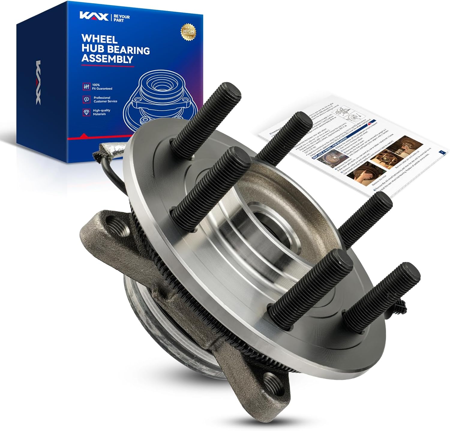 KAX 515199 1PC Front Wheel Hub Bearing Compatible with Ford F-150 2018-2020,W/ABS Wheel Bearing and Hub Assembly