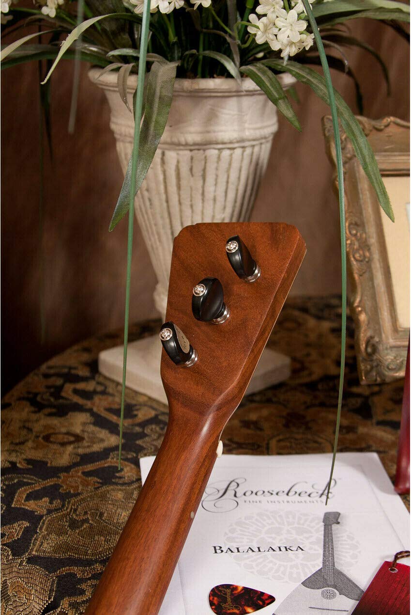Roosebeck Balalaika, Prima, Deluxe, Sheesham w/Gig Bag & Extra Strings Set - Image 5