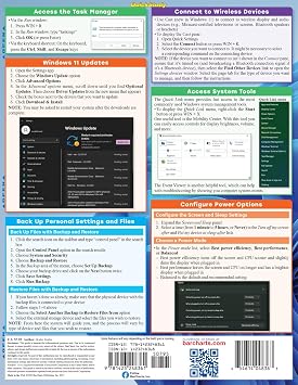 Microsoft Windows 11 - Tips & Tricks: QuickStudy Laminated Computer Reference Guide