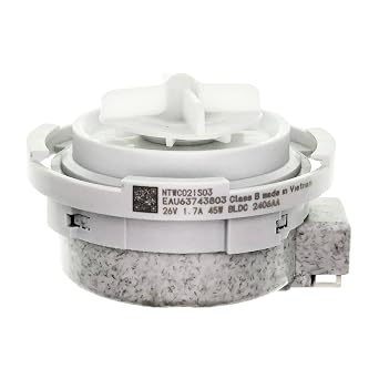 for EAU63743803 NTWC021S03 Drain Motor Pump Compatible with LG Washer WM3600HWA WM3600HVA WM3700HRA WM3400CW WM3700HVA WM3700HWA WM3500CW DC26V 1.7A 45W