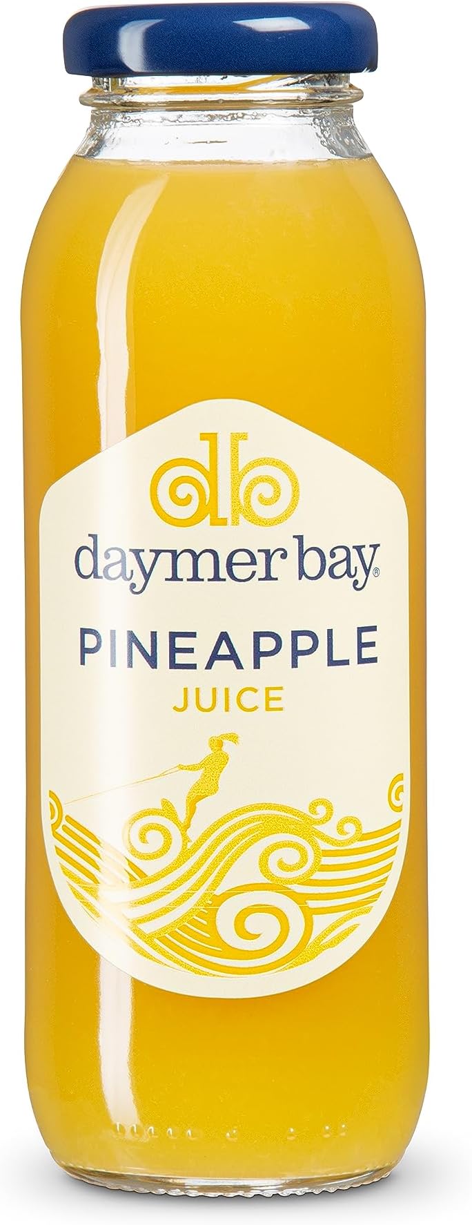 Daymer Bay - Pineapple Juice, Refreshingly Fruity, Natural Ingredients, Not from Concentrate, Vegan, Gluten Free, 100% British Recyclable Packaging 12 x 250ml Glass Bottles