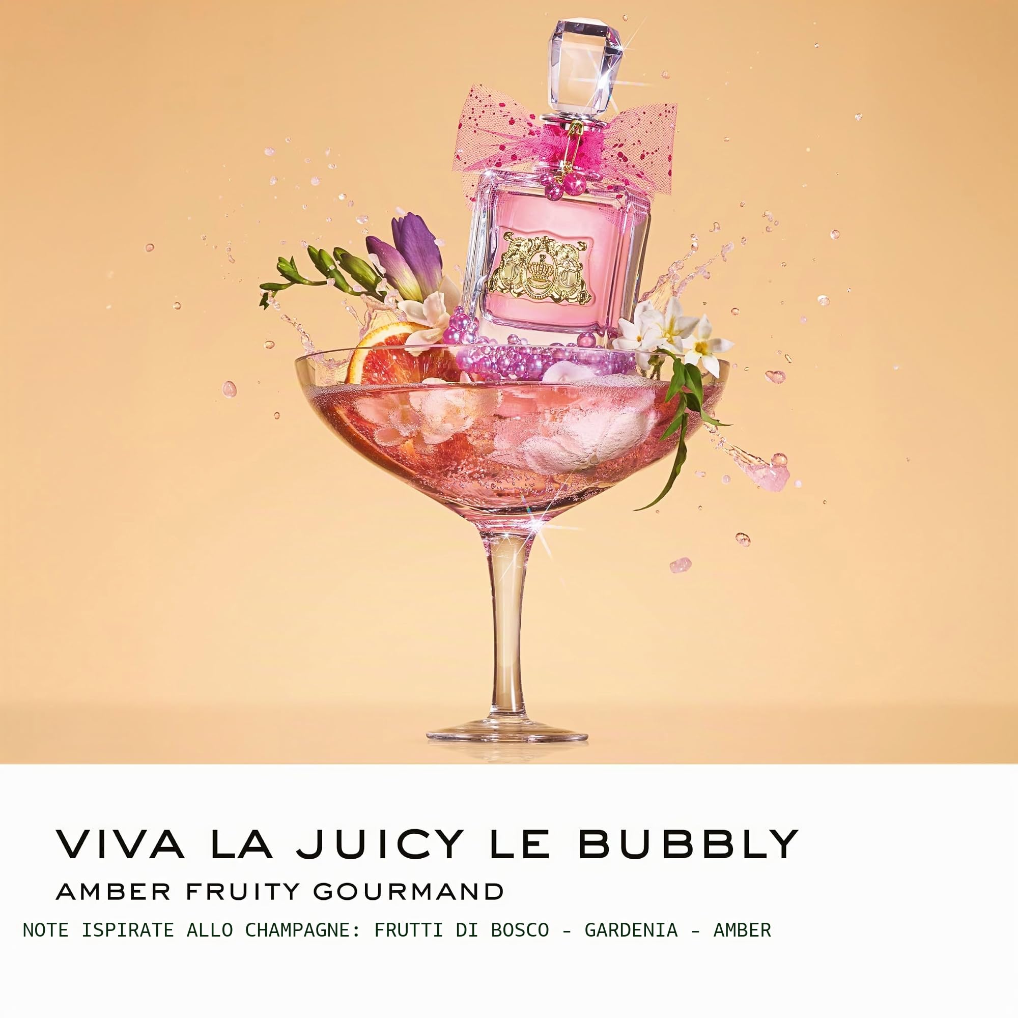 Juicy Couture Cofanetto Viva La Juicy Le Bubbly, Eau de Parfum Donna Vaporizzatore, Formato tascabile, Vaporizzatore di sacchetto, Profumo fruttato e Gourmande, Bacche rosa, gelsomino, vaniglia