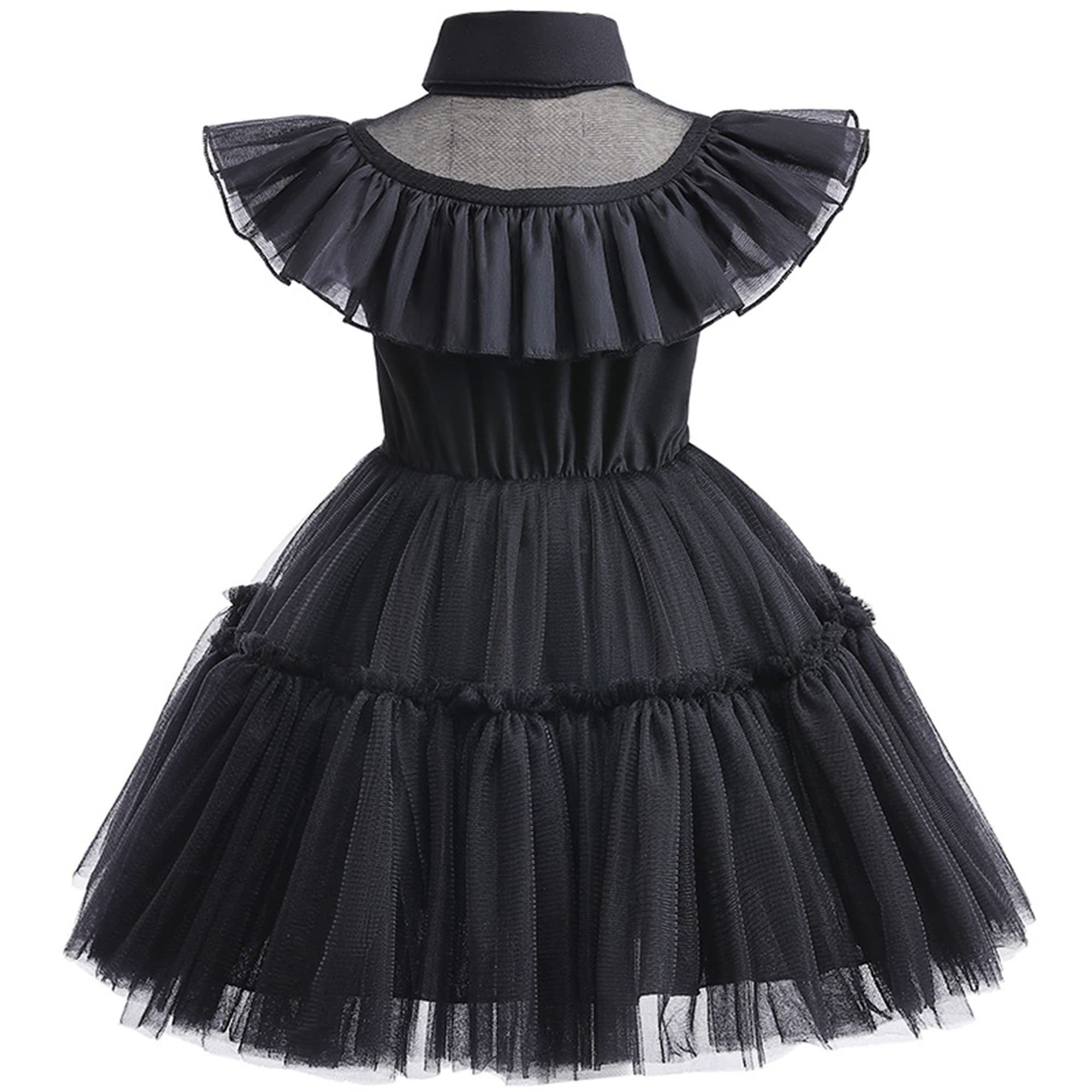 トップス Treat Girl's tulle frill jersey(black) Girl JJ Black Tiered Tulle Skirt by Janie and Jack