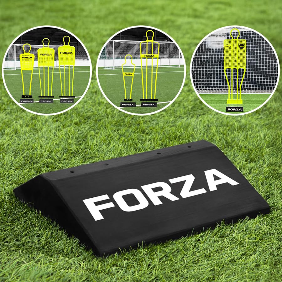 FORZA Basi per Sagome da Calcio | Due Stili | Attrezzature per Allenamento Tiri di Punizione E Passaggi | Pesi per Manichini Calcio Training