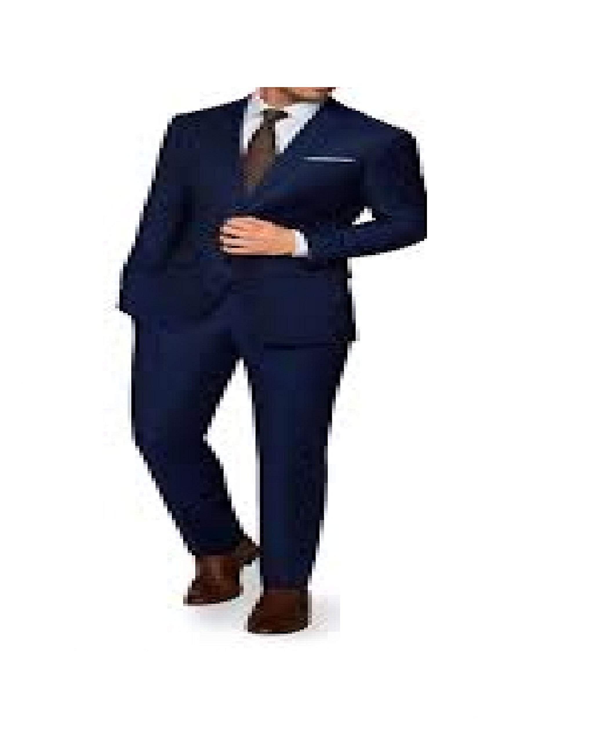 Men's Unstiched Extrafine Skin Care Self-Design Suit Fabric 3.00m (Blue)-image-1