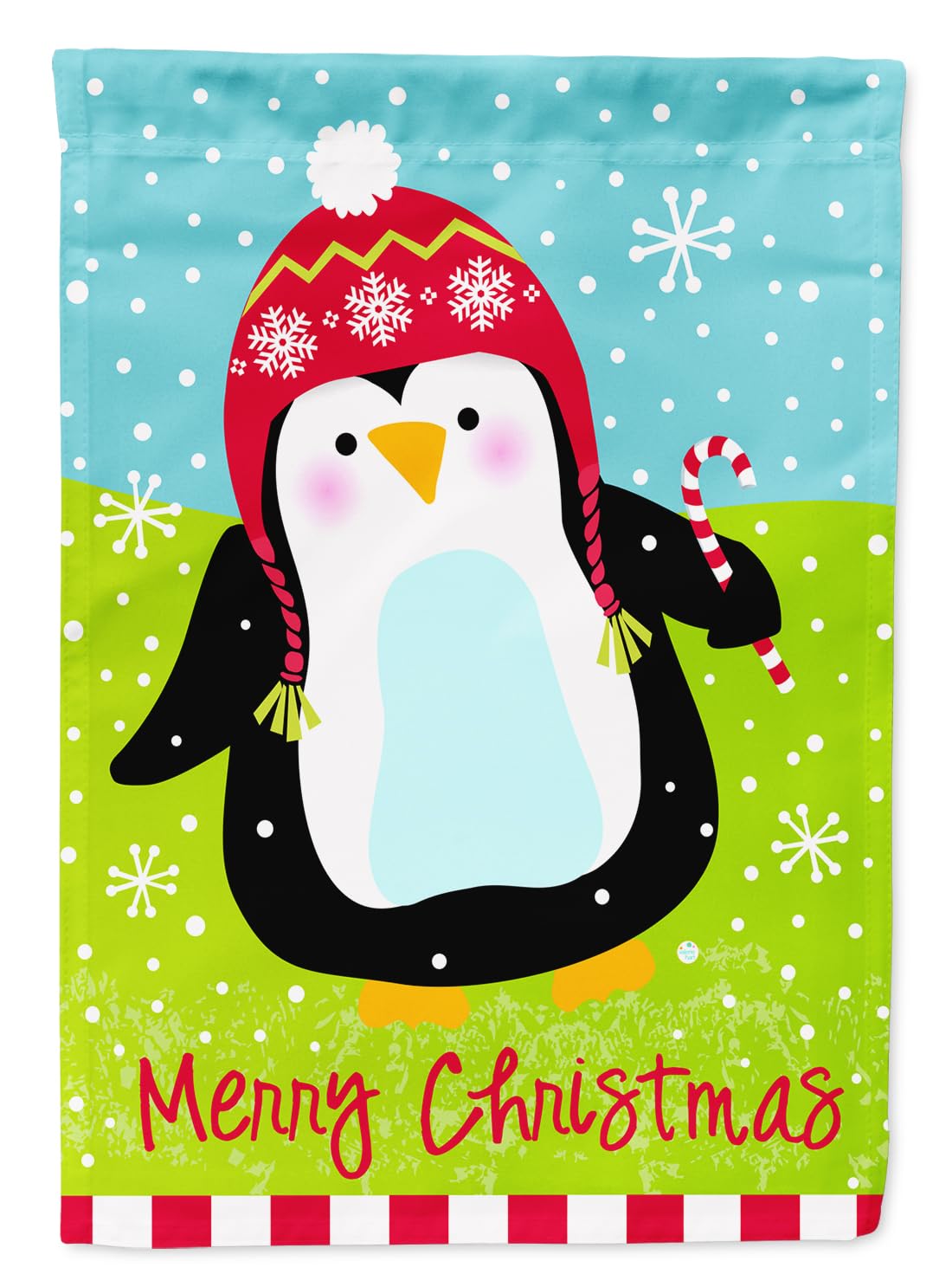 Caroline 's Treasures vha3015gf Merry Christmas Happy Pinguin Flagge Garten, klein, multicolor