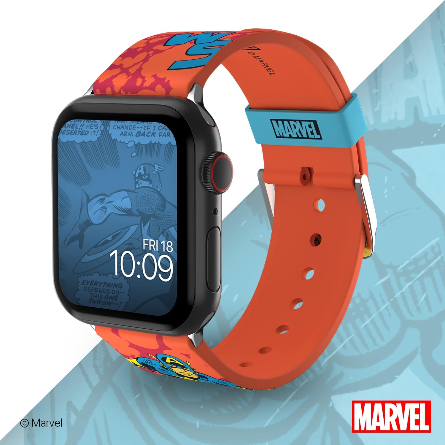 MARVEL – Smartwatch Band - Officially Licensed, Compatible with Every Size & Series of Apple Watch (watch not included)