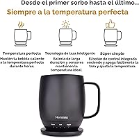 Vista 2 de Nextmug - Taza de café autocalentable con control de temperatura (negro, 14 onzas)