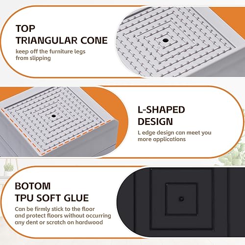 Miniatura 32 de Bed Risers, Furniture Raise Blocks, 2,3 or 4 inch Stilts Heavy Duty for Bed Couch Desk Sofa Table Lifts, Furniture Legs Lifters Support up to 1300