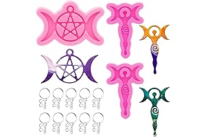 33-Piece Resin Molds Kit for DIY Defense Keychains