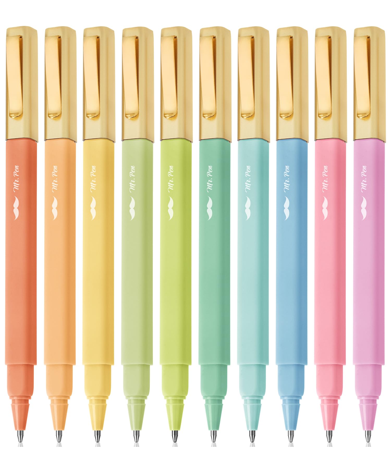 Mr. Pen- Aesthetic Pens, 10 Pack, Black Ink, Fast Dry, No Smear Bible Pens No Bleed Through, 0.7mm Fine Point Pen