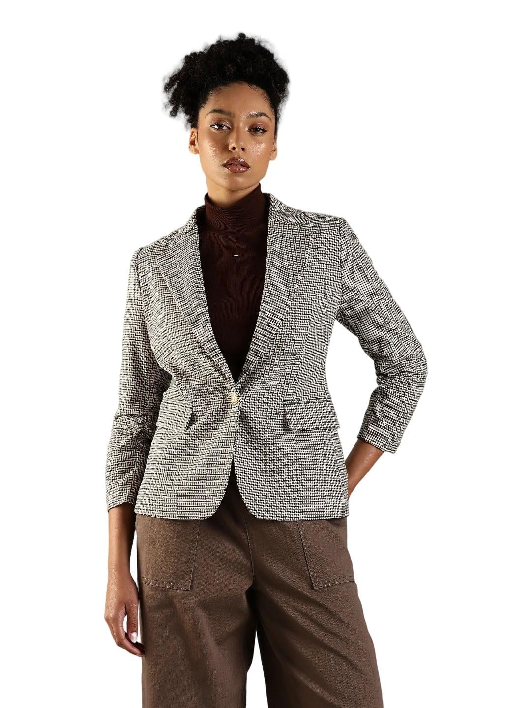 tommy hilfiger Regular fit Notch Collared Polyester Single Breasted Blazer-picture-11
