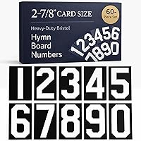 Vista 1 de Números de tablero de himnos; altura de la tarjeta 2-7/8