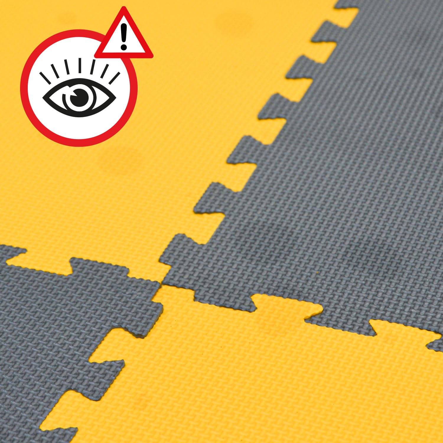 eyepower Alfombra Gimnasio en Casa 2 cm: 1m² Suelo Gimnasio - 4 Colchonetas Grandes - 50x50 Esterilla Gimnasio EVA - Suelo Goma Gimnasio Puzzle Suelo Gimnasio Tapete Fitness - Defectos Ópticos Menores
