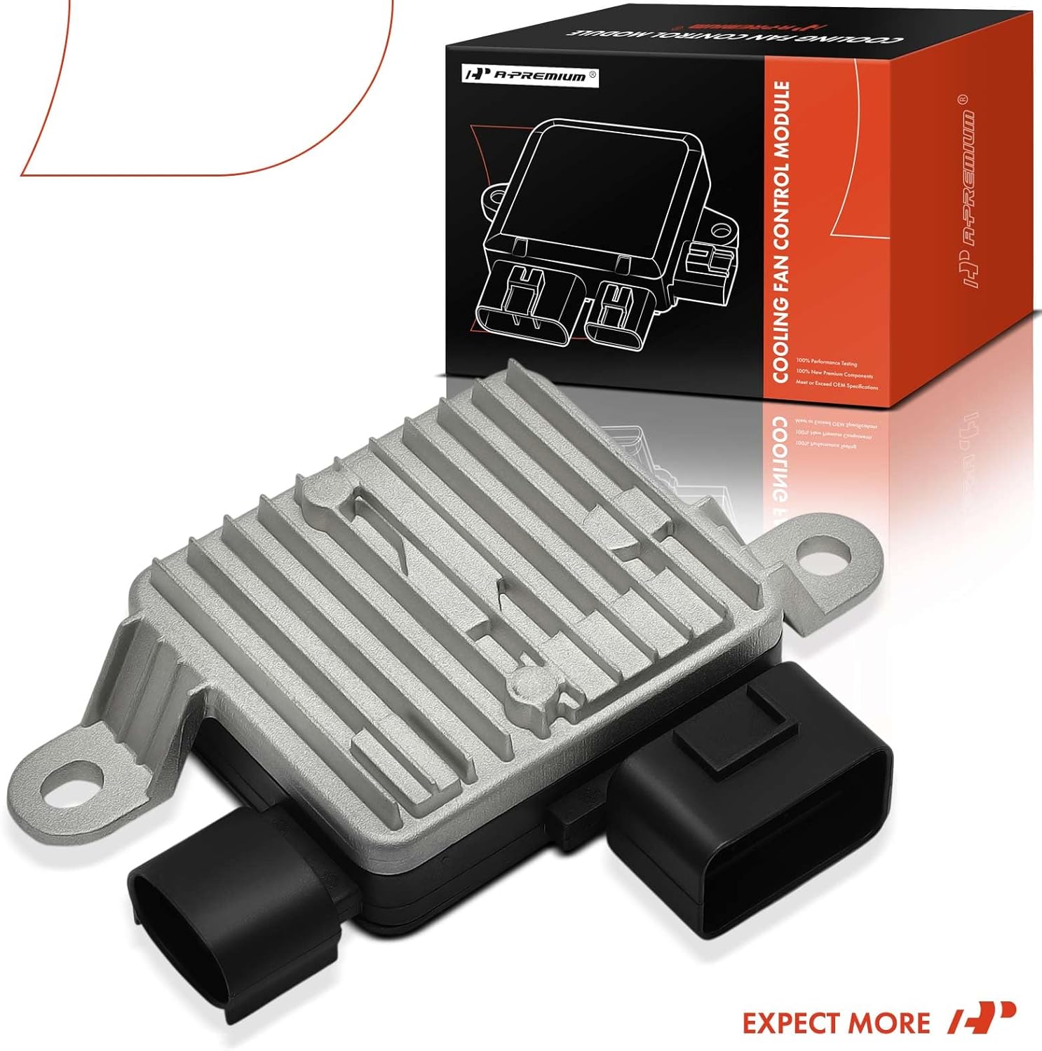 A-Premium Engine Radiator Cooling Fan Control Module Compatible with Kia Sportage 2017-2021 & Hyundai Tucson 2016-2018, 1.6L 2.0L