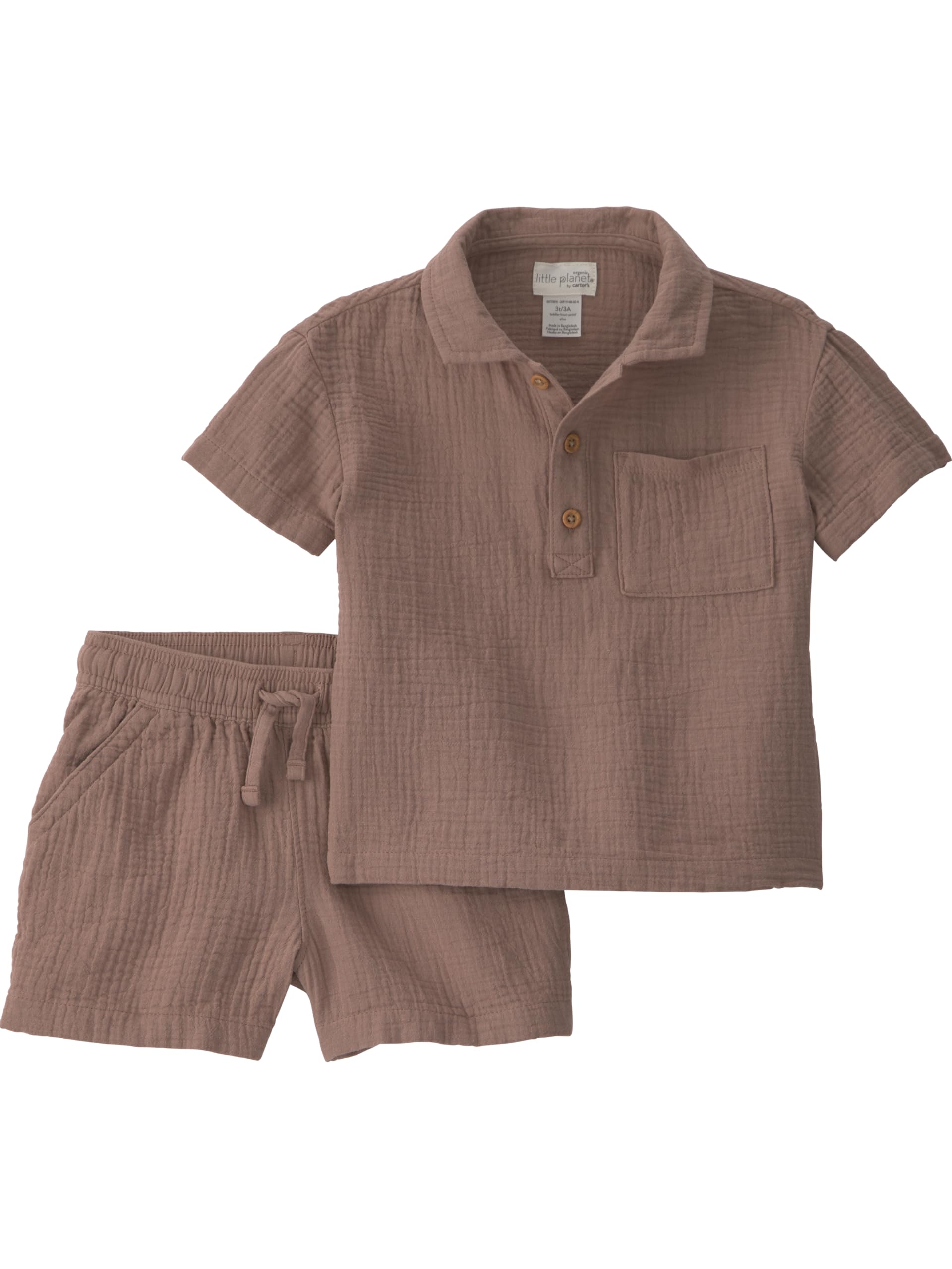 little planet by carter's Unisex Baby 2-piece Shorts Set Made With Organic Cotton