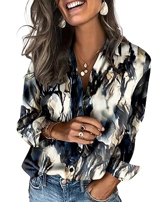 Zeagoo Satin Blouses for Women Silk Button Down Shirts Long Sleeve Business Casual Tops
