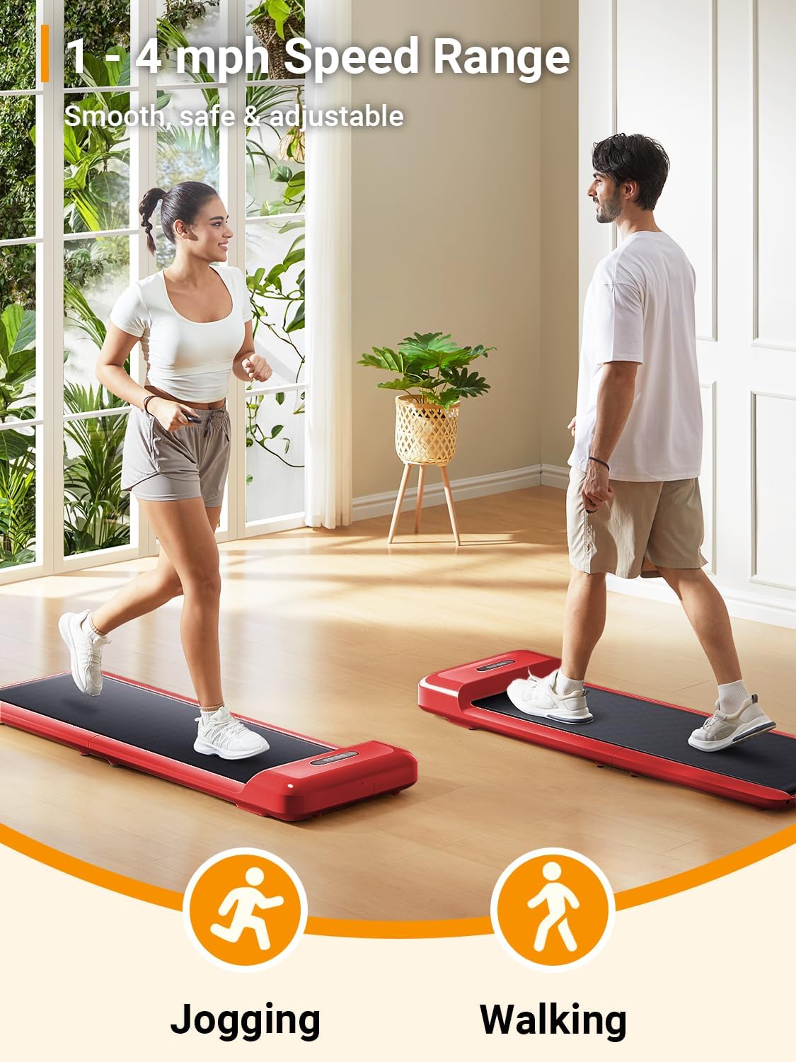 WALKINGPAD C2 Foldable Walking Pad Treadmill, Colorful Under Desk Treadmill for Home Office, Stylish Compact Design, No Assembly Needed