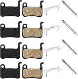 Lot de 4 Paires de Plaquettes de Frein à Disque en résine pour vélo compatibles avec Shimano Deore XT XTR LX SLX Hone Alfine Saint Disc Brake - 4