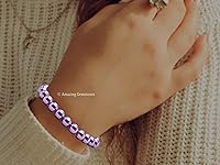 Vista 317 de Amazing Gemstone Pulsera de cristal para mujeres y hombres, pulsera de cristal curativo de protección, pulsera elástica con cuentas de piedras