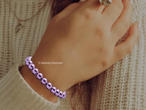 Miniatura 317 de Amazing Gemstone Pulsera de cristal para mujeres y hombres, pulsera de cristal curativo de protección, pulsera elástica con cuentas de piedras