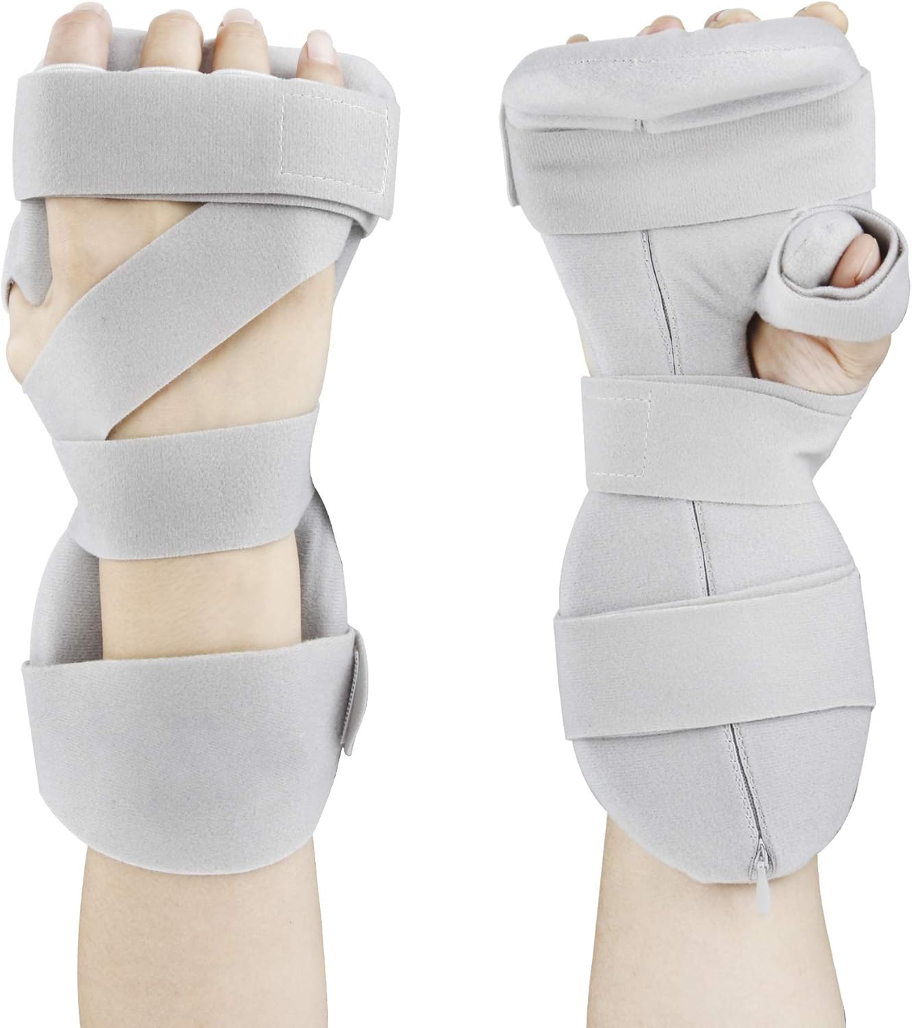 REAQER Stroke Resting Hand Splint Night Immobilizer Muscle Atrophy Rehabilitation For Hand, Wrist And Finger (Left) : Health & Household