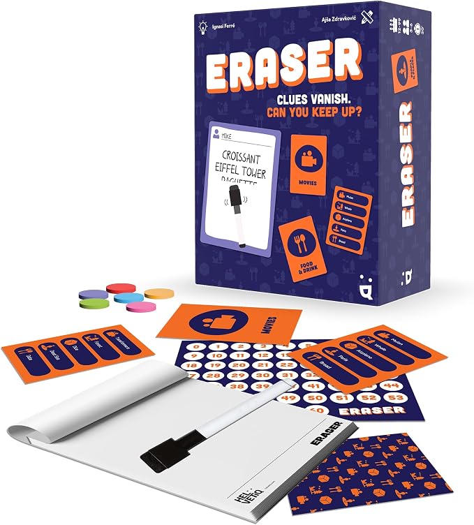 Eraser Party Game - Juego de mesa rápido y divertido miniatura 3